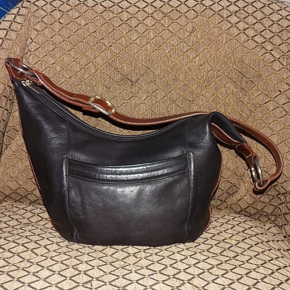 Tignanello vintage 1990s leather hobo bag